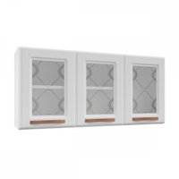 Armário Aéreo Cozinha Em Aço Mirage New 3 Portas 1 Prateleira Branco - Telasul