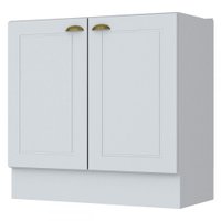 Balcão De Cozinha 80 Cm Americana 2 Portas 100% Mdf Branco Hp C355 - Henn