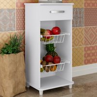 Balcão De Cozinha Fruteira 1 Gaveta Branco 3010 - Percasa