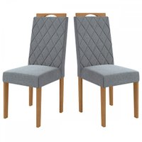 Cadeiras Kit 2 Cadeiras Cinza Cad152ea - Kappesberg