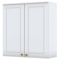 Armário Aéreo Cozinha Nova York 2 Portas 2 Prateleiras Branco Hp - Henn