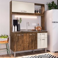 Cozinha Compacta Katy 4 Portas 1 Gaveta Itauba/off White - Irm Móveis