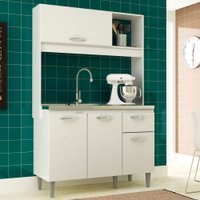 Cozinha Compacta Katy 4 Portas 1 Gaveta Branco - Irm Móveis