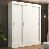 Guarda-roupa Casal Dallas 3 Portas 3 Gavetas Branco - Panorama Móveis
