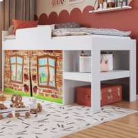 Cama Infantil Com Cabaninha Meu Fofinho Branco - Art In Móveis