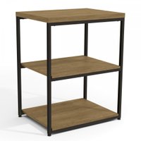 Estante Para Livros Baixa 1 Prateleira Freijó/preto Fosco Li004 - Kappesberg