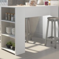 Bancada De Cozinha 2 Prateleiras Branco 565 - Soluzione