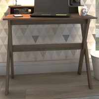 Mesa Escrivaninha Itália 3 Nichos Nogal - Artany