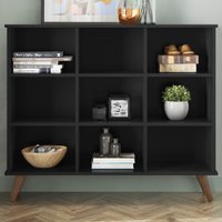 Estante Para Livros 9 Nichos Preto/retro 1478 - Qmovi