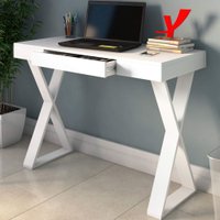 Mesa Escrivaninha Veneza Ii 1 Gaveta Branco - Artany