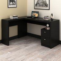 Mesa Para Escritório 2 Gavetas Preto Me4129 - Tecno Mobili