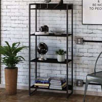 Estante Para Livros Dynamica 4 Prateleiras Preto ônix/preto 11062 - Compace
