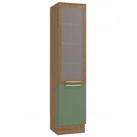 Paneleiro Botanic 50 Cm 2 Portas Nogueira/verde Oliva - Kappesberg