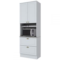 Torre Quente Americana 2 Portas 2 Gavetas 100% Mdf Branco Hp C350 - Henn