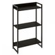 Estante Para Livros Dynamica 3 Prateleiras Preto ônix/preto 11060 - Compace