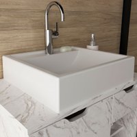 Cuba Para Banheiro Quadrada Branco Bn3600 - Tecno Mobili