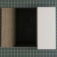 Armário De Banheiro 1 Porta 3 Prateleiras Branco Bn3602 - Tecno Mobili