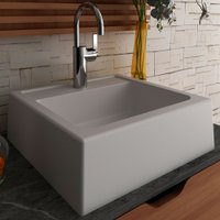 Cuba Para Banheiro Quadrada Branco Bn3630 - Tecno Mobili