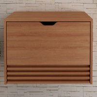 Armário De Banheiro 1 Porta 1 Gaveta Amêndoa Bn3613 - Tecno Mobili