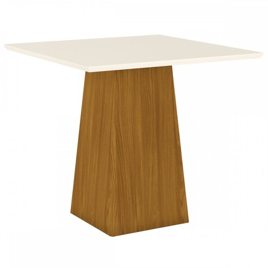 Mesa De Madeira Dora Nature/off White - Henn