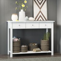 Aparador Buffet Ditália 3 Gavetas DM-222 Branco