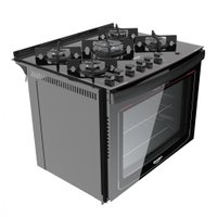 Fogao Atlas Dako Glass De Embutir Com 5 Bocas