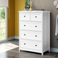 Cômoda Alta com 5 Gavetas Ditália DM-216 Branco