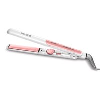Prancha Alisadora de Cabelo Mondial P-50 45W Branco com rosa Bivolt