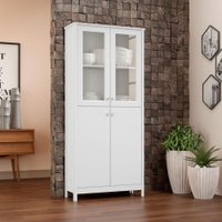 Estante Livreiro Ditália 4 Portas E-956 Branco