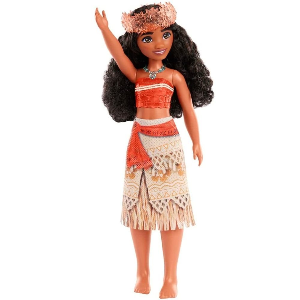 Boneca Princesas Disney Moana Saia Cintilante Hlw05 Mattel 7316