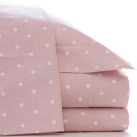 Jogo Cama Solteiro Scavone 200 Fios Básico Stella Colorido Rosa