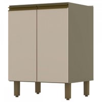 Balcão de Cozinha évelin 2 Portas 1 Prateleira Henn CI78-35 - Bege