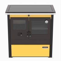 Fogao a Lenha N 2 Le Corbusier Dupla Combustao Amarelo