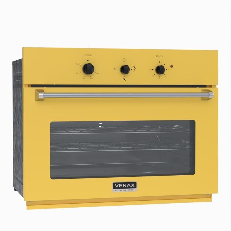 Forno 90l de Embutir Venax Amarelo - Gás - Arena G Iii - 220v - Areg90g3