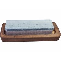 Pedra Para Amolar Afiar Faca Dupla Face Gres Madeira 5100