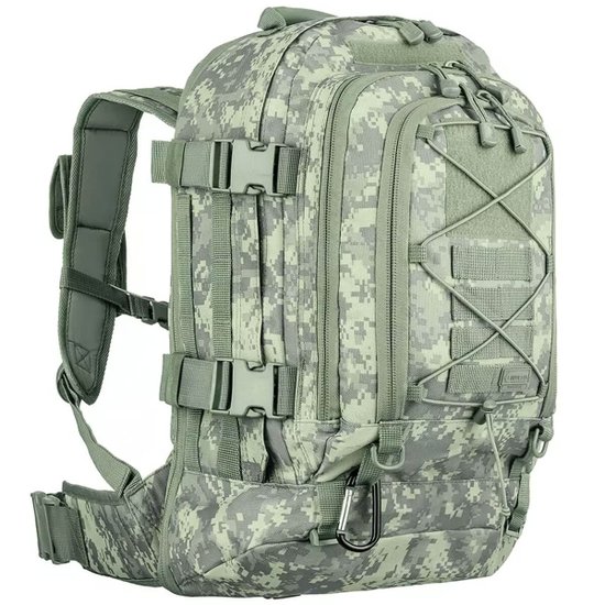 Mochila Tática Militar para Notebook Camping ou Viagem Duster Invictus 50L Digital ACU 7898618481532