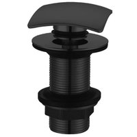 Válvula Click Para Lavatório Pia Com Tampa Quadrada Fosco Jiwi VX1014H Preto