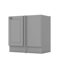 Balcão C361 Americana Canto Reto com 1 Porta sem Tampo Henn - Branco