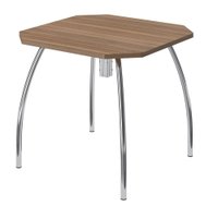 Mesa com Pés em Tubo de Aço Carraro - Cadiz com Madeirado