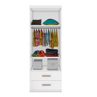 Guarda-Roupa / Roupeiro Infantil Phoenix Chiara 2 Portas 9427 - Branco