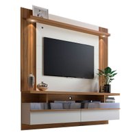 Painel São Luis para TV até 60 Polegadas 2 Portas 180  cm Linea Brasil - Off White/Nogueira