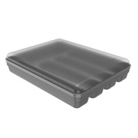 Separador Porta Talheres com Tampa Organizador de Gaveta Multiuso Logic OL605CHF Chumbo