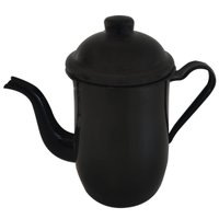 Bule Aço Esmaltado Para Café Chá 1,25 Litros Tradicional 35215 Preto