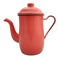 Bule De Café E Chá Em Aço Esmaltado 1,25 Litros Tradicional 35219 Laranja