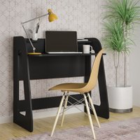 Escrivaninha Artely Cyber Com Duas Prateleiras - Preto