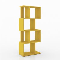 Estante Livreiro Movelbento Design Com 4 Nichos ESM218 - Amarelo