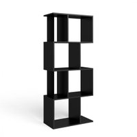 Estante Livreiro Movelbento Design Com 4 Nichos ESM218 - Preto
