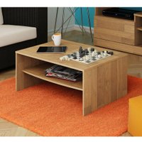 Mesa de Centro Austin Artely com Estrutura em MDF - Rustico