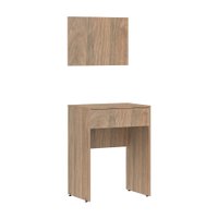 Escrivaninha Multiuso Compacta com Painel 60 cm Slim Luciane  - Jequitibá