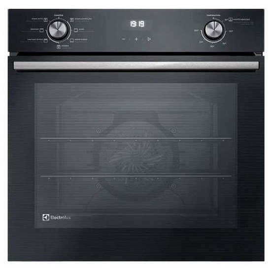 Forno Elétrico de Embutir OE8EH 80 Litros Vidro Duplo Electrolux - Preto